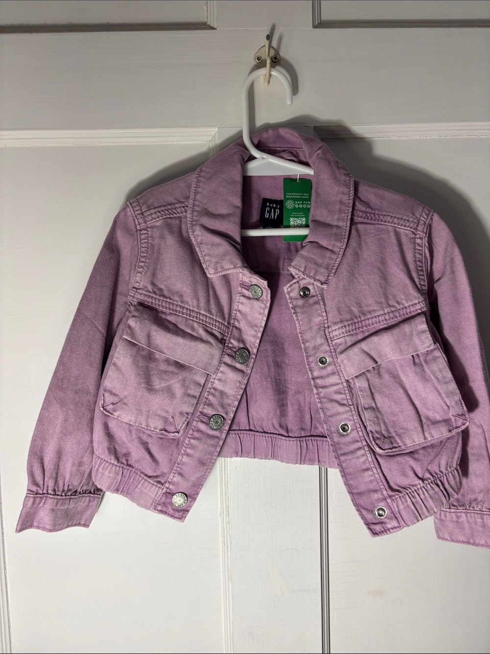 GAP Kids Pastel Purple Denim Jacket #13